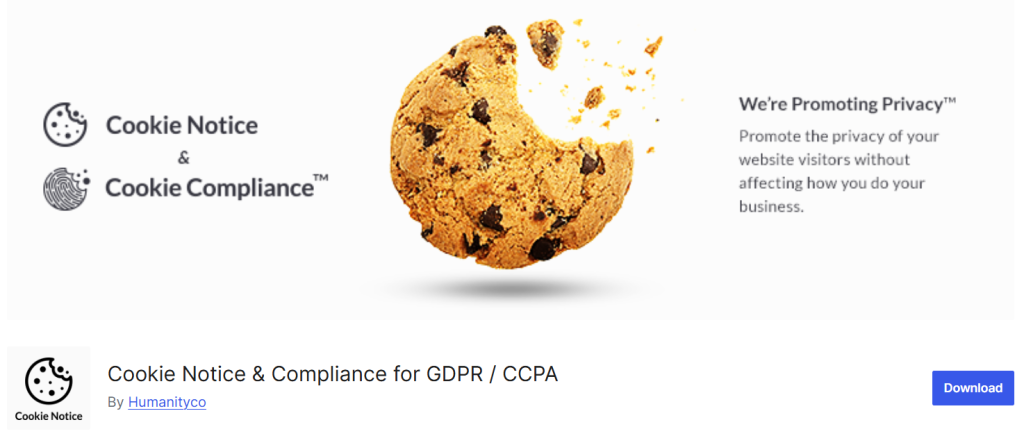 Cookie Notice plugin for wordpress