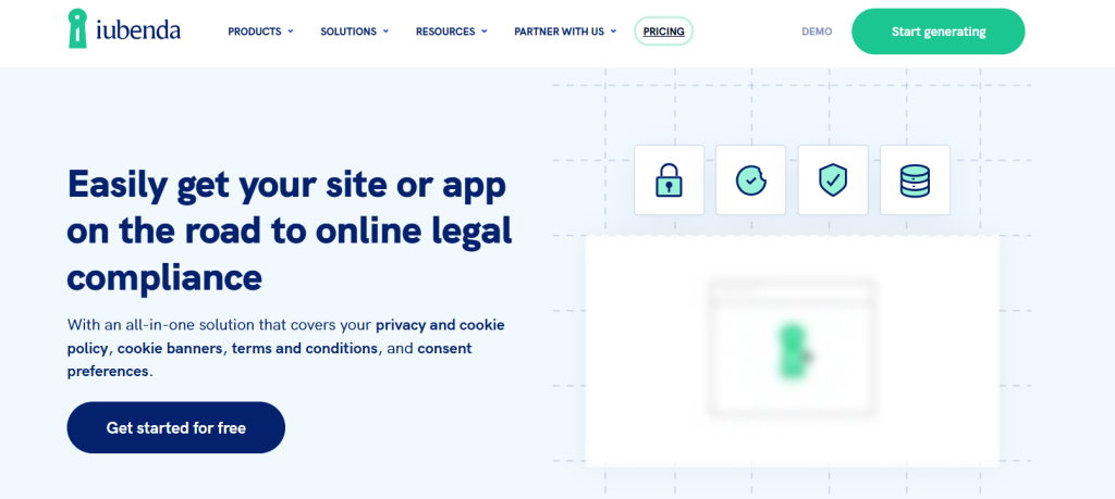 Iubenda - legal compliance